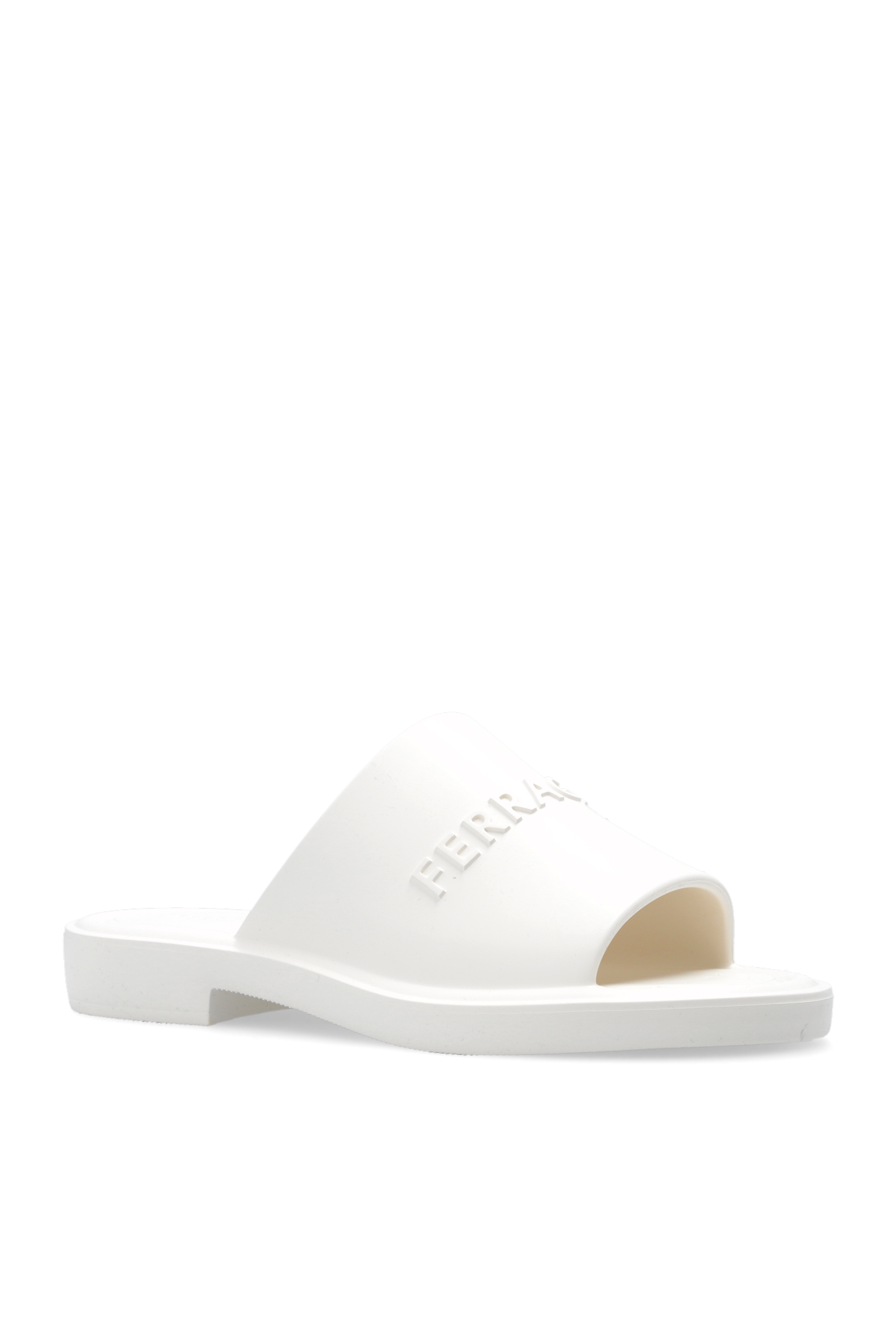 Ferragamo 2024 white slides